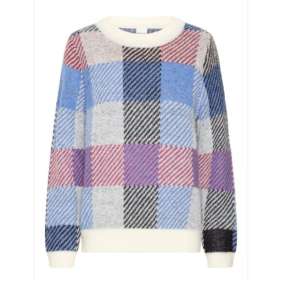 Ichi IHMECKS Pullover Sweater, Size Small Oversized, Color/Multicolor - Picture 3 of 8